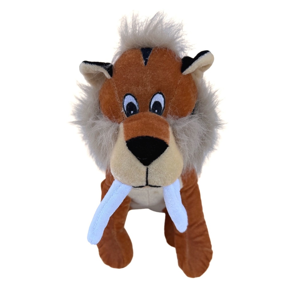 Disney Animal Kingdom Dinoland Dinorama Sabertooth Tiger Plush 2009 Stuffed Toy